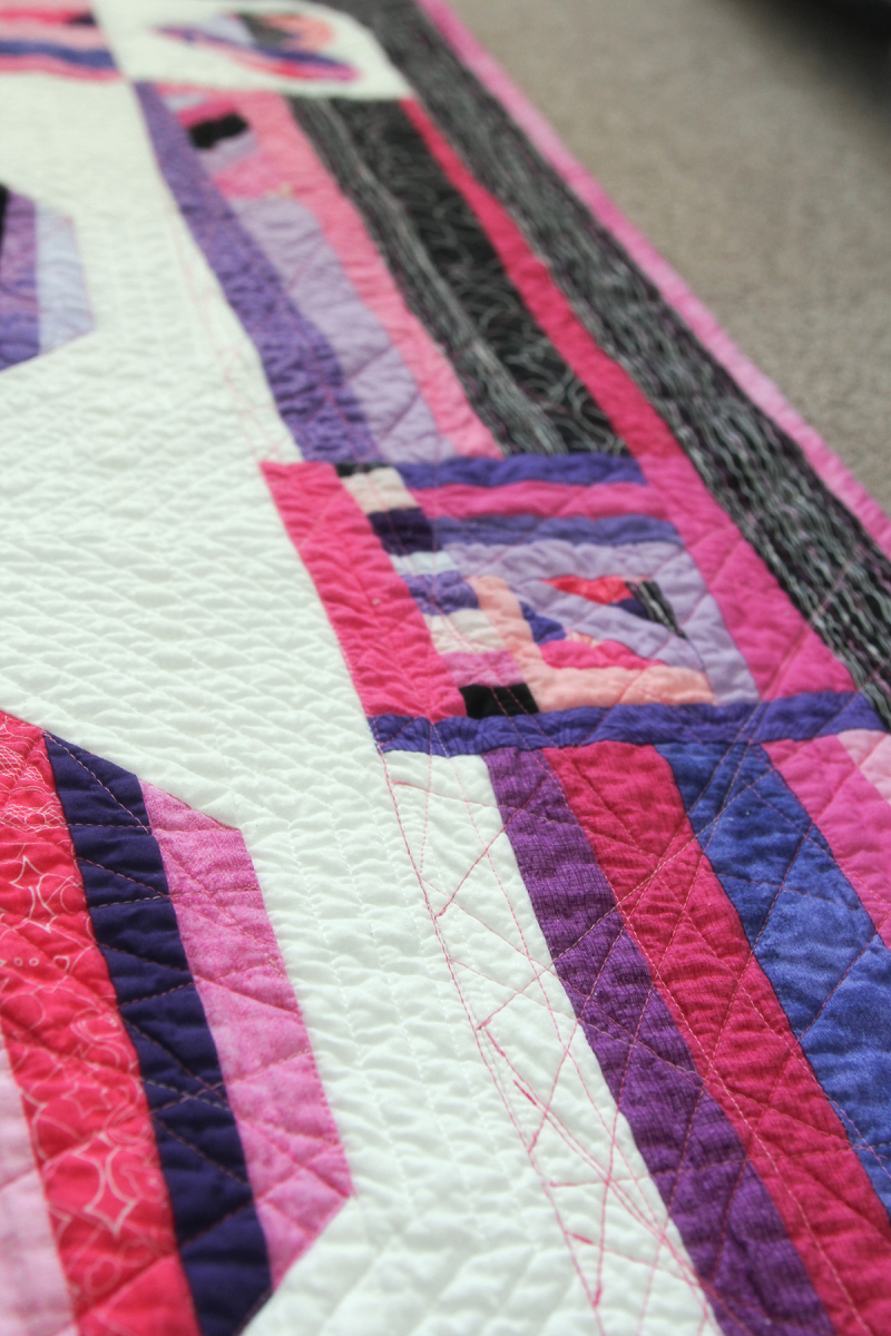 Hearts like crazy paving finished with binding Hearts like crazy paving finished with binding